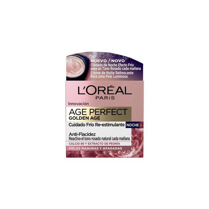 L´Oréal Age Perfect Golden Age Night Reactivating Cooling Cream - naktinis kremas nuo raukšlių, 50