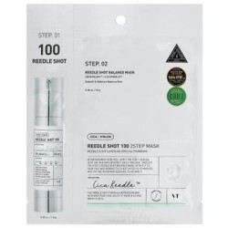 VT Cosmetics Reedle Shot 100 2 Step Mask - dviejų fazių veido kaukė su stangrinančiu efektu, 27 ml