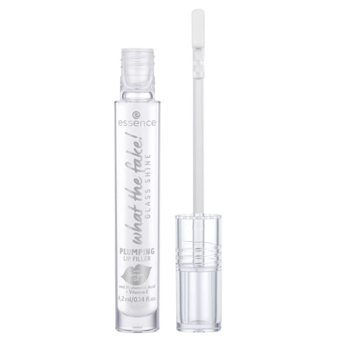 Essence What The Fake! Glass Shine Plumping Lip Filler - skaidrus putlinamasis lūpų blizgesys, 4,2