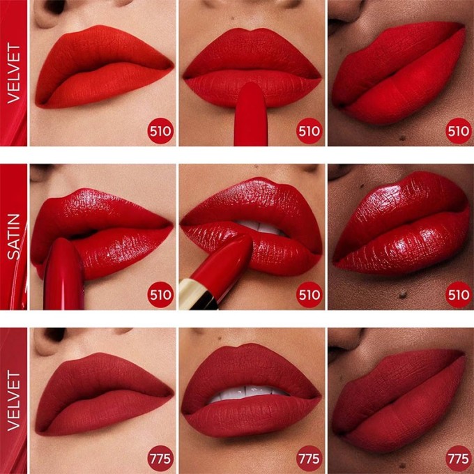 Guerlain Rouge G Velvet Lipstick - lūpų dažai, 3,5 g - 510 Le Rouge Vibrant