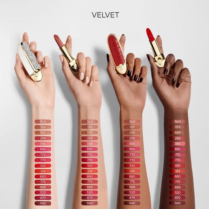 Guerlain Rouge G Velvet Lipstick - lūpų dažai, 3,5 g - 510 Le Rouge Vibrant