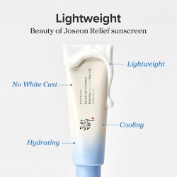 Beauty of Joseon Relief Sun Aqua Fresh Rice + B5 SPF 50+ - drėkinamasis veido kremas nuo saulės, 50