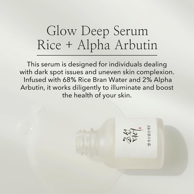 Beauty of Joseon Rice + Alpha Arbutin Glow Deep Serum - veido serumas, 30 ml