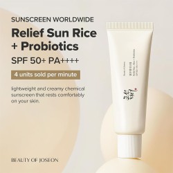 Beauty of Joseon Relief Sun Cream SPF 50 - apsauginis veido kremas nuo saulės, 50 ml
