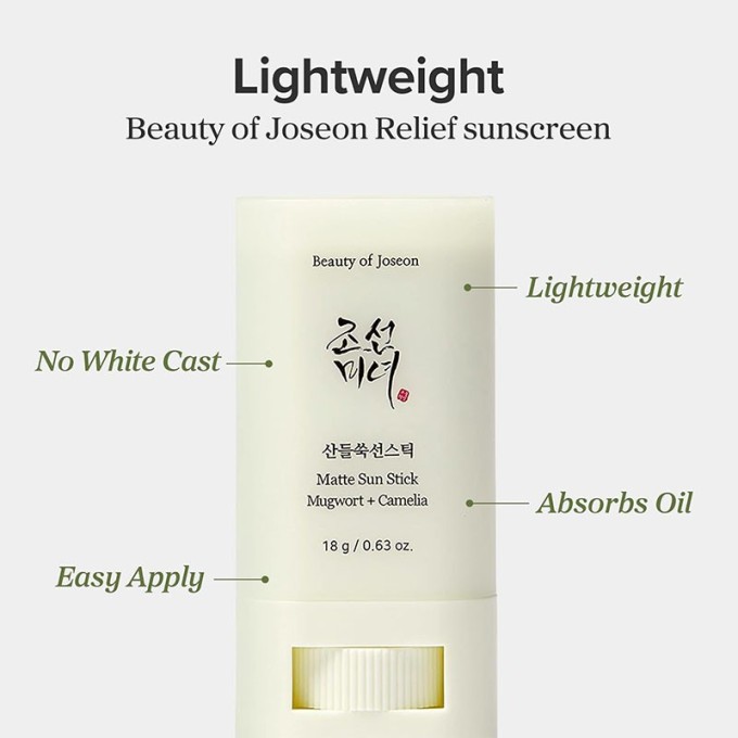 Beauty of Joseon Mugwort + Camilia Matte Sun Stick SPF 50 - Ochranná matující tyčinka 18 g
