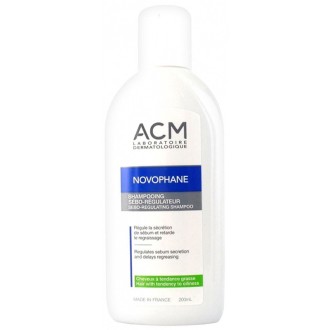 ACM Novophane Sebo-Regulating Shampoo - sebumo gamybą reguliuojantis šampūnas, 200 ml