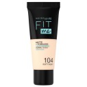 Maybelline Fit Me! Matte & Poreless Make-Up - matinis makiažo pagrindas - 104 Soft Ivory