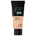 Maybelline Fit Me! Matte & Poreless Make-Up - matinis makiažo pagrindas - 120 Classic Ivory