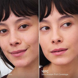 Clarins Skin Illusion Full Coverage Hydrating Foundation - makiažo pagrindas, 30 ml - 107C 2