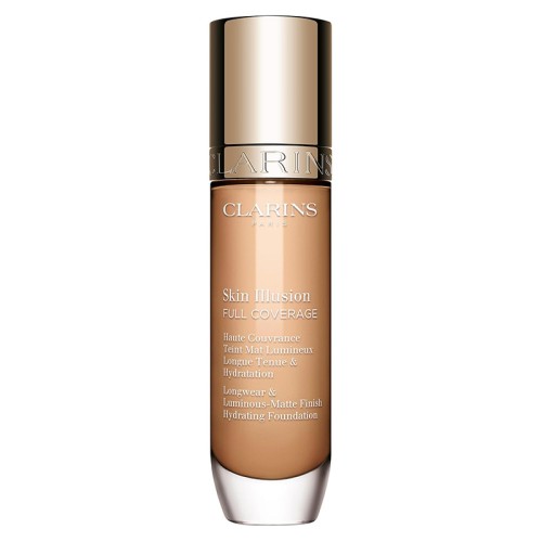 Clarins Skin Illusion Full Coverage Hydrating Foundation - makiažo pagrindas, 30 ml - 108W