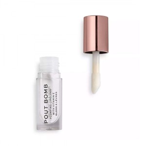 Makeup Revolution Pout Bomb Plumping Lip Gloss - lūpų blizgesys, 4.6 ml - Gloss Glaze