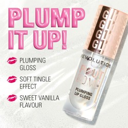 Makeup Revolution Pout Bomb Plumping Lip Gloss - lūpų blizgesys, 4.6 ml - Juicy Red