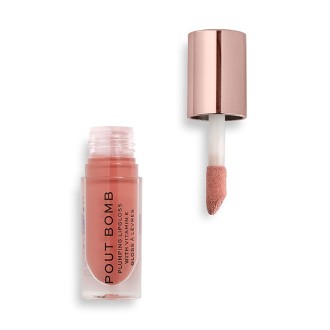 Makeup Revolution Pout Bomb Plumping Lip Gloss - lūpų blizgesys, 4.6 ml - Gloss Kiss