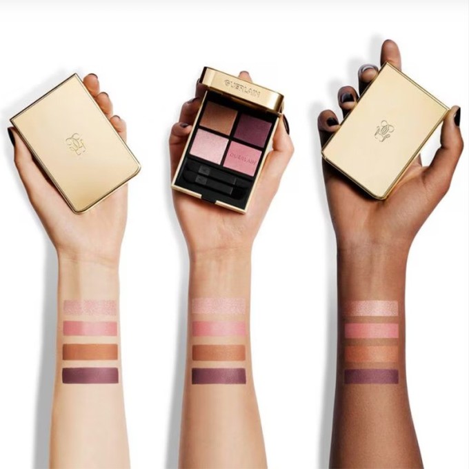 Guerlain Ombres G Eyeshadow Quad - 4 spalvų akių šešėlių paletė, 6 g - 530 Majestic Rose