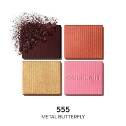 Guerlain Ombres G Eyeshadow Quad - 4 spalvų akių šešėlių paletė, 6 g - 555 Metal Butterfly