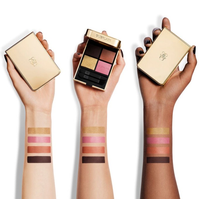 Guerlain Ombres G Eyeshadow Quad - 4 spalvų akių šešėlių paletė, 6 g - 555 Metal Butterfly