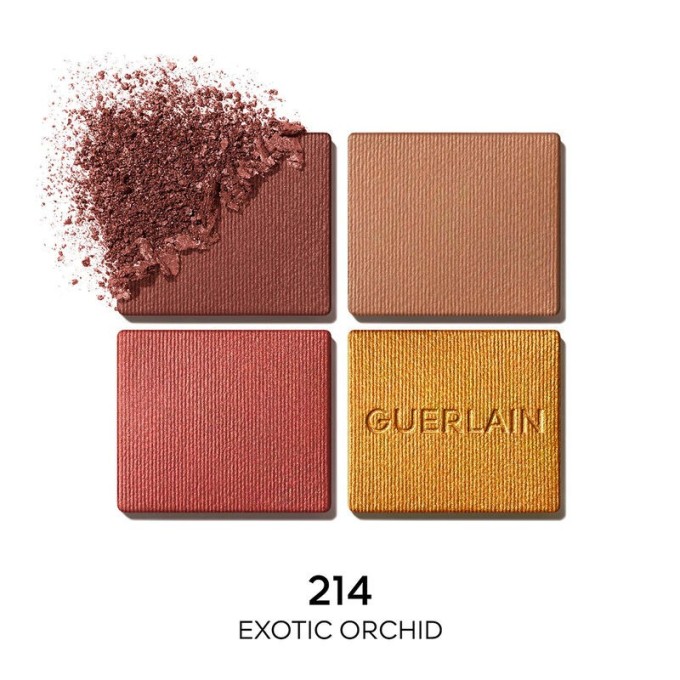 Guerlain Ombres G Eyeshadow Quad - 4 spalvų akių šešėlių paletė, 6 g - 214 Exotic Orchid