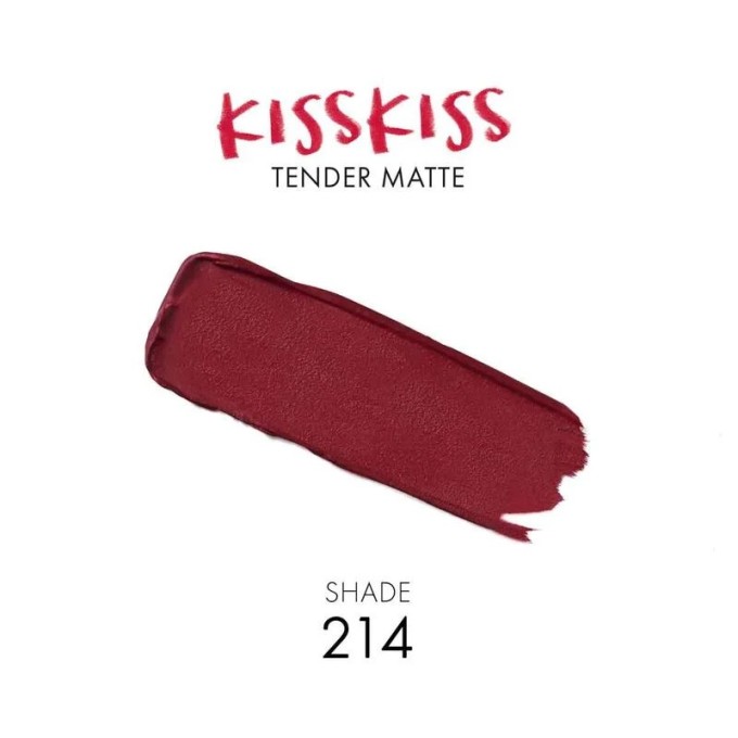 Guerlain KissKiss Tender Matte Lipstick 2,8 g 214 Romantic Nude