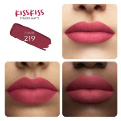 Guerlain KissKiss Tender Matte Lipstick 2,8 g 219 Tender Rose