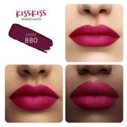 Guerlain KissKiss Tender Matte Lipstick 2,8 g 880 Cares Plum