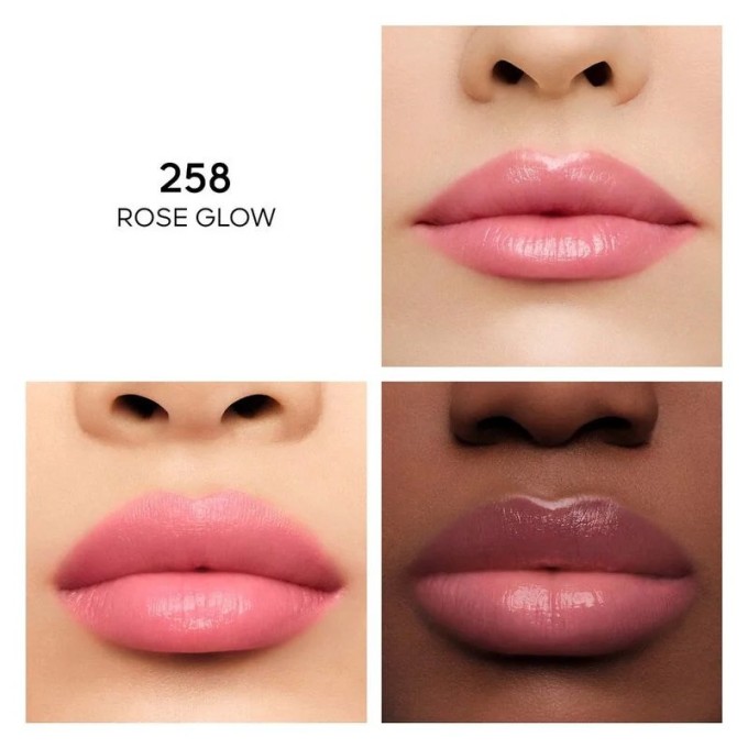 Guerlain KissKiss Bee Glow - tonuotas lūpų balzamas, 3,2 g - 258 Rose Glow