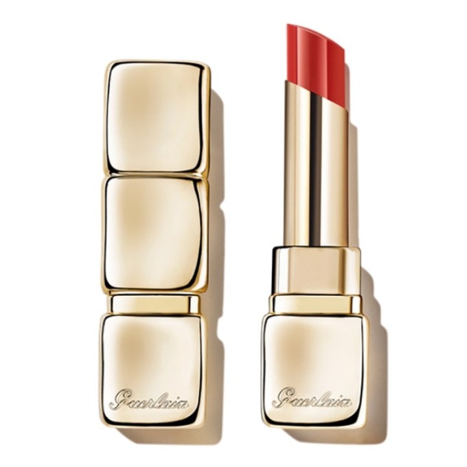 Guerlain KissKiss Shine Bloom Lip Colour - blizgūs lūpų dažai, 3,2 g - 519 Floral Brick