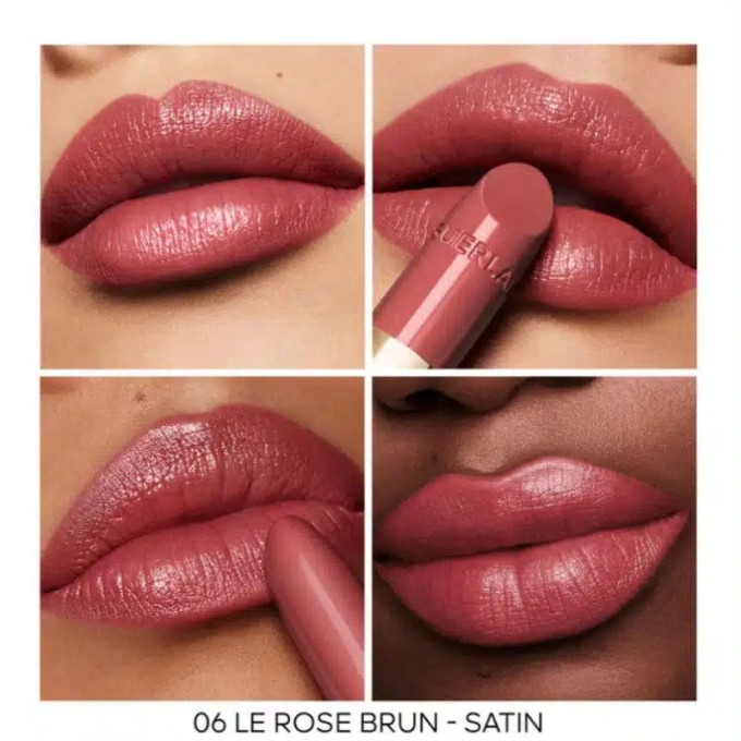 Guerlain Rouge G De Guerlain Satin Lipstick - satininiai lūpų dažai, 3,5 g - 06 Le Rose Brun