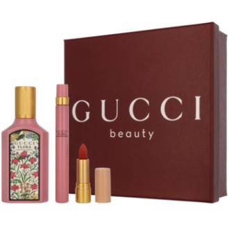 Gucci Flora Gorgeous Gardenia Gift Set rinkinys - EDP 50 ml, lūpdažis 1 g ir mini EDP 10 ml