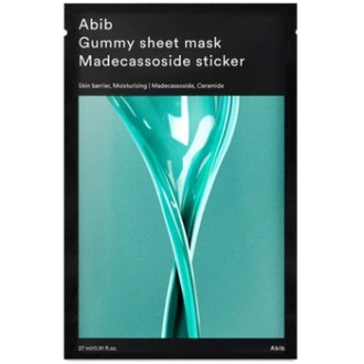 Abib Madecassoside Sticker Gummy Sheet Mask - drėkinamoji lakštinė kaukė, 27 ml