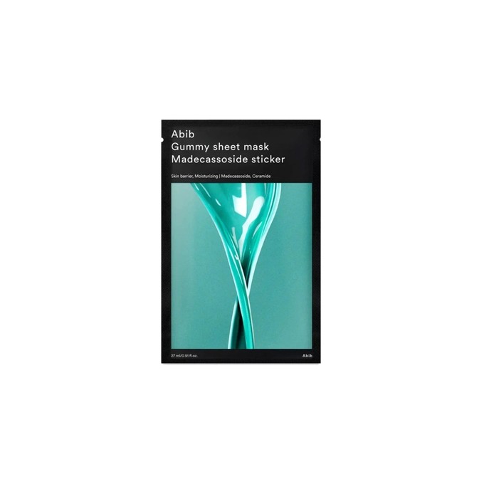 Abib Madecassoside Sticker Gummy Sheet Mask - drėkinamoji lakštinė kaukė, 27 ml