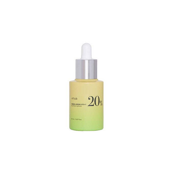 Anua Green Lemon Vita C Blemish Serum - skaistinantis odos serumas su vitaminu C, 20 ml