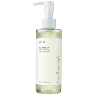 Anua Heartleaf Pore Control Cleansing Oil - valomasis aliejus probleminei odai, 200 ml