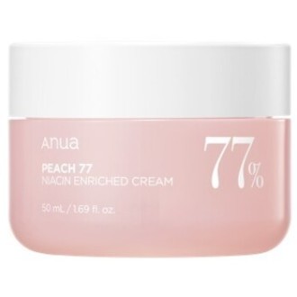 Anua Peach 77% Niacin Enriched Cream - drėkinamasis veido kremas, 50 ml