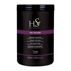HS Milano Anti-Yellow Mask Plus - plaukų kaukė geltoniems atspalviams neutralizuoti, 500 ml