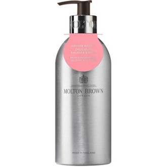 Molton Brown Infinite Bottle Delicious Rhubarb & Rose Bath & Shower Gel - vonios ir dušo želė, 400
