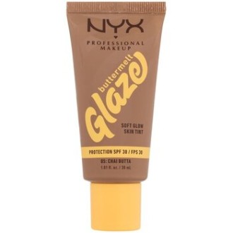 Nyx Buttermelt Glaze Soft Glow Skin Tint SPF30 - makiažo pagrindas, 30 ml - 10 Chocolate Butta