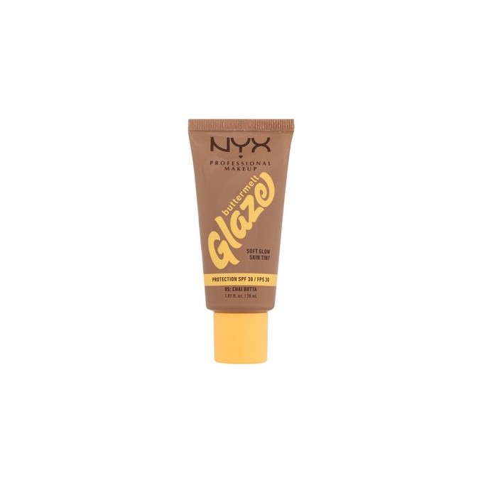 Nyx Buttermelt Glaze Soft Glow Skin Tint SPF30 - makiažo pagrindas, 30 ml - 05 Chai Butta