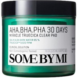 Some By Mi AHA BHA PHA 30 Days Miracle Truecica Clear Pad - minkštos medvilninės pagalvėlės odos