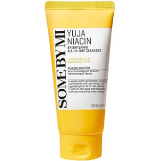 Some By Mi Yuja Niacin Brightening All-In-One Cleanser - valomasis odos gelis 3 viename, 100 ml