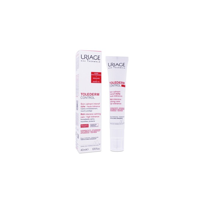 Uriage Tolederm Control Rich Intensive Calming Care - raminamasis odos kremas, 40 ml