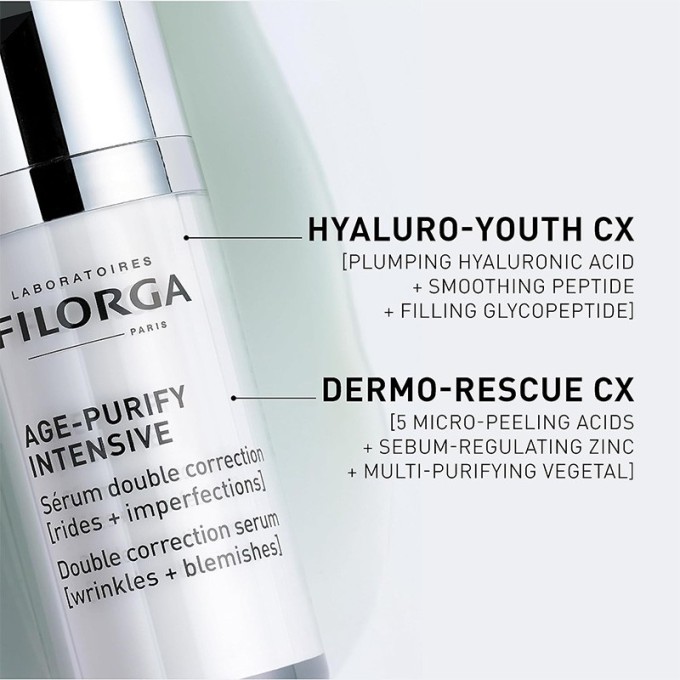 Filorga Age-Purify Intensive Double Correction Serum - dvigubo poveikio serumas, 30 ml