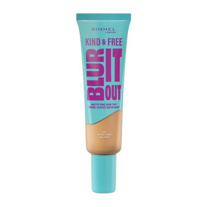 Rimmel Kind & Free Blur It Out Mattifying Skin Tint - lengvas matinis makiažas mišriai ir riebiai