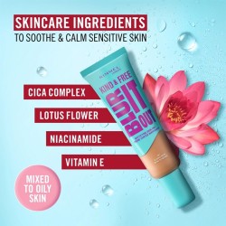 Rimmel Kind & Free Blur It Out Mattifying Skin Tint - lengvas matinis makiažas mišriai ir riebiai