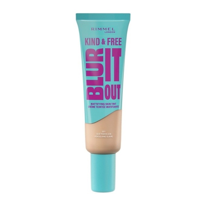 Rimmel Kind & Free Blur It Out Mattifying Skin Tint - matinis makiažas mišriai ir riebiai odai, 30