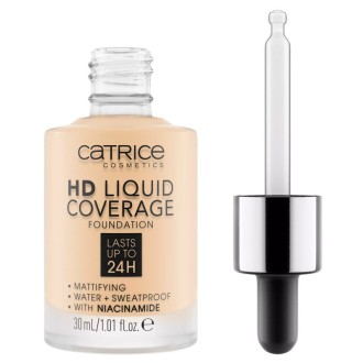 Catrice Liquid Make-Up HD Liquid Coverage Foundation - skystas makiažo pagrindas, 30 ml - 002