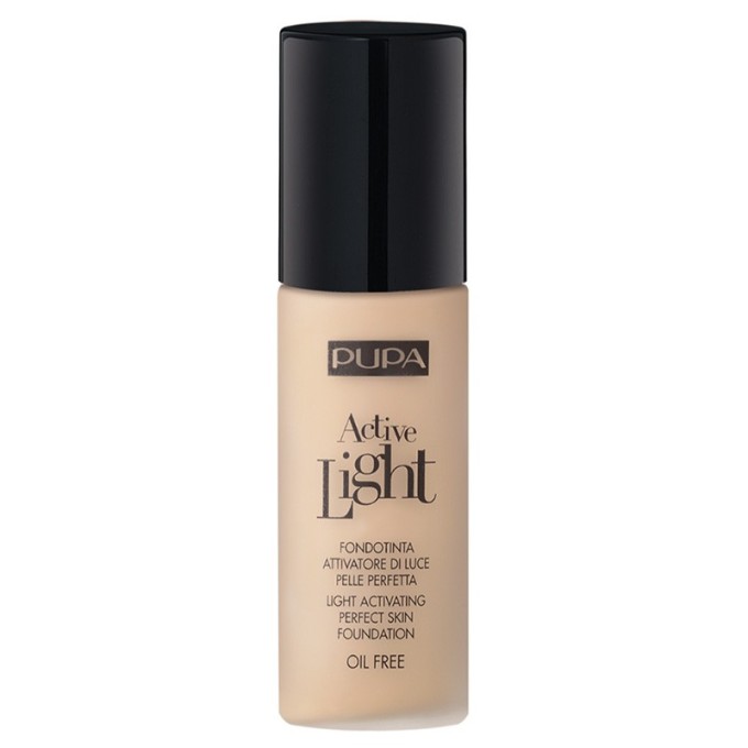 Pupa Light Liquid Makeup SPF 10 Active Light Perfect Skin Foundation - makiažo pagrindas, 30 ml -