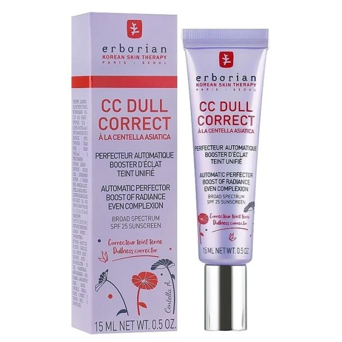 Erborian CC Dull Correct Automatic Perfector - alyvinio atspalvio CC kremas, 15 ml
