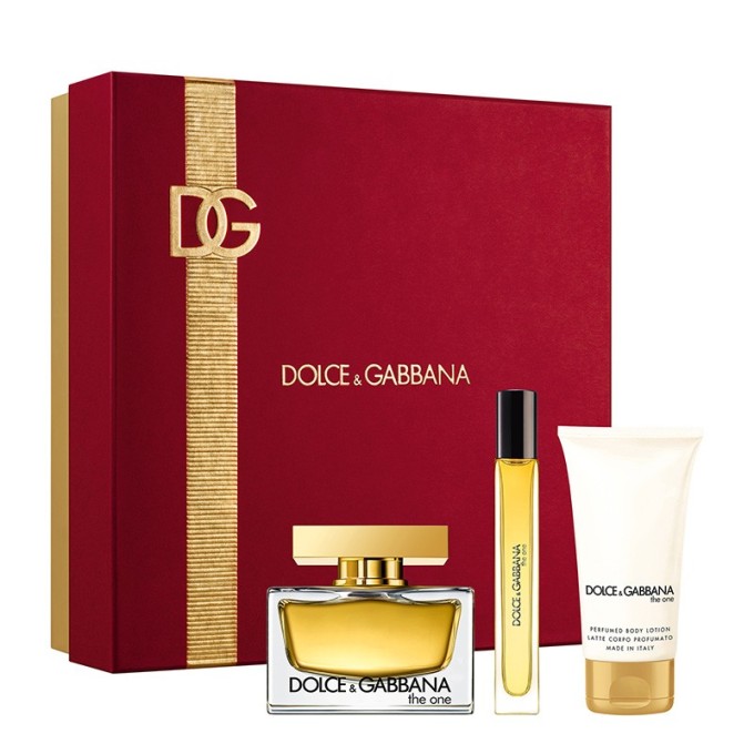 Dolce Gabbana The One Gift Set - dovanų rinkinys - EDP 75 ml, kūno losjonas 50 ml ir mini EDP 10 ml