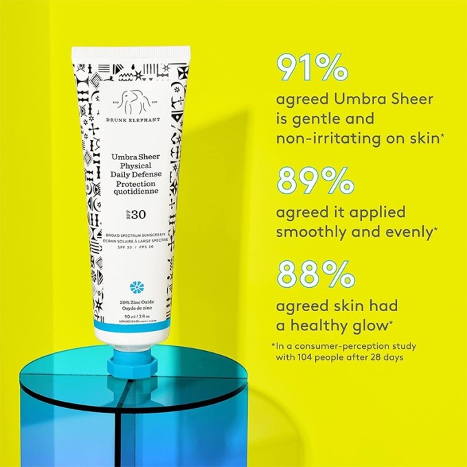 Drunk Elephant Umbra Sheer Physical Daily Defense SPF 30 - apsauginis kremas nuo saulės, 90 ml