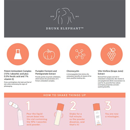 Drunk Elephant C-Firma Fresh Day Serum - vitamino C serumas, 28 ml